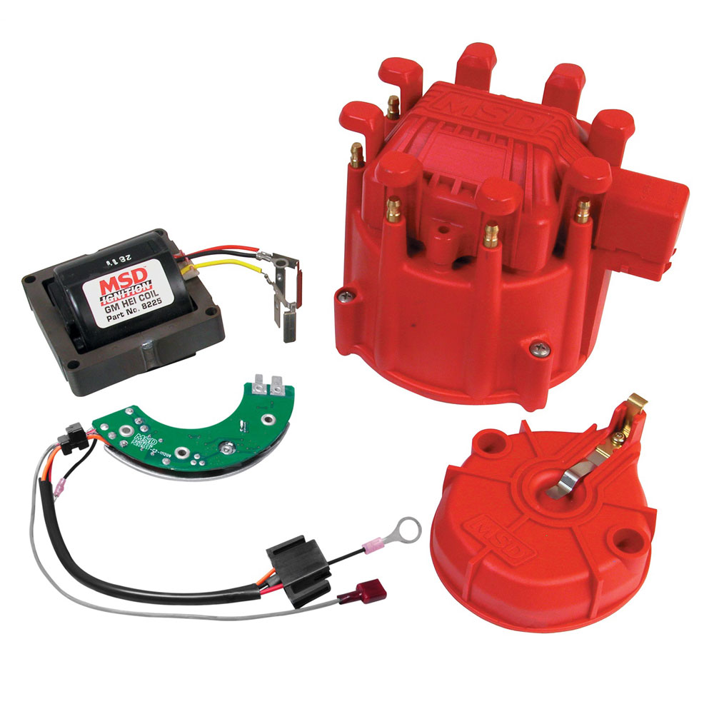 MSD Distributor Cap/Rotor/Ignition Coil Kit 8501; Ultimate HEI Kit for GM V8 