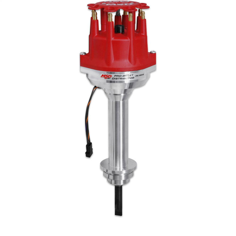 MSD Distributor 8545; Pro Billet Mechanical Magnetic for Chrysler 361, 383, 400 