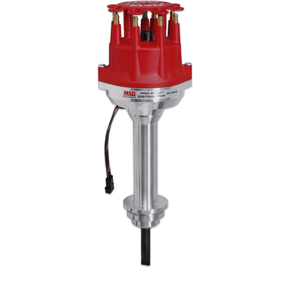 MSD Distributor 8546; Pro Billet Mechanical Magnetic for Chrysler 413 to 440 RB, 426 HEMI 