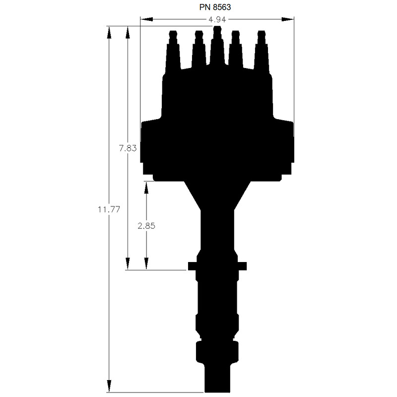 MSD Distributor 8563; Pro Billet Mechanical Magnetic for Pontiac 326 to 455 