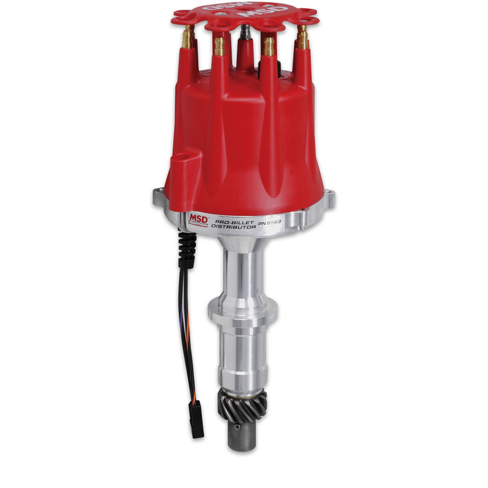 MSD Distributor 8563; Pro Billet Mechanical Magnetic for Pontiac 326 to 455 