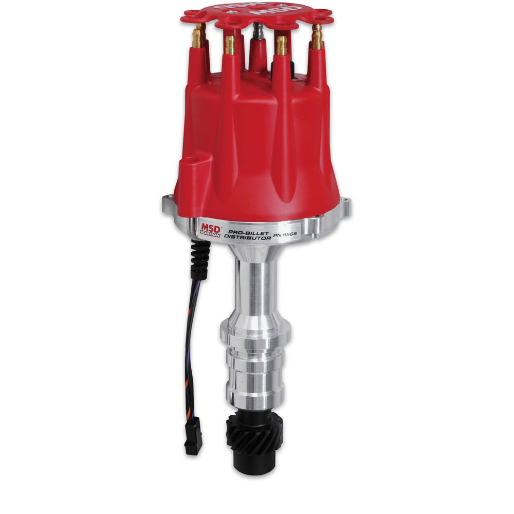 MSD Distributor 8566; Pro Billet Mechanical Magnetic for Oldsmobile 260 to 455 