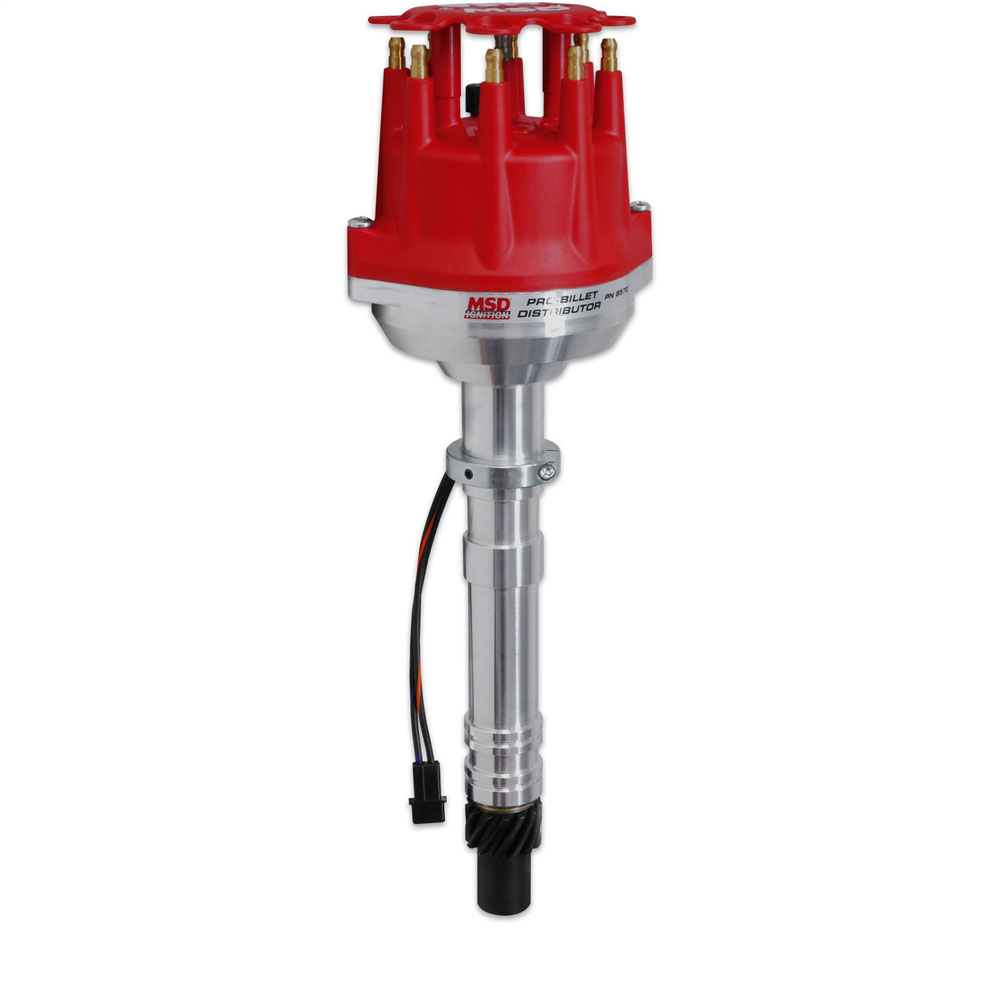 MSD Distributor 8570; Pro Billet Mechanical Magnetic for Chevy 262 to 400, 396 to 454, 502 