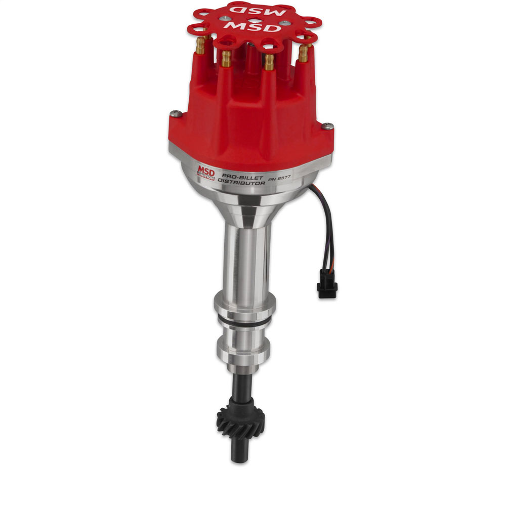 MSD Distributor 8577; Pro Billet Mechanical Magnetic for Ford 351C, 351M, 400, 429, 460 