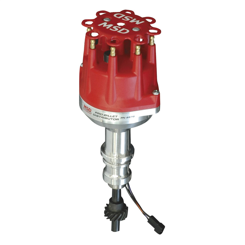 MSD Distributor 8579; Pro Billet Mechanical Magnetic for Ford 221 to 302 
