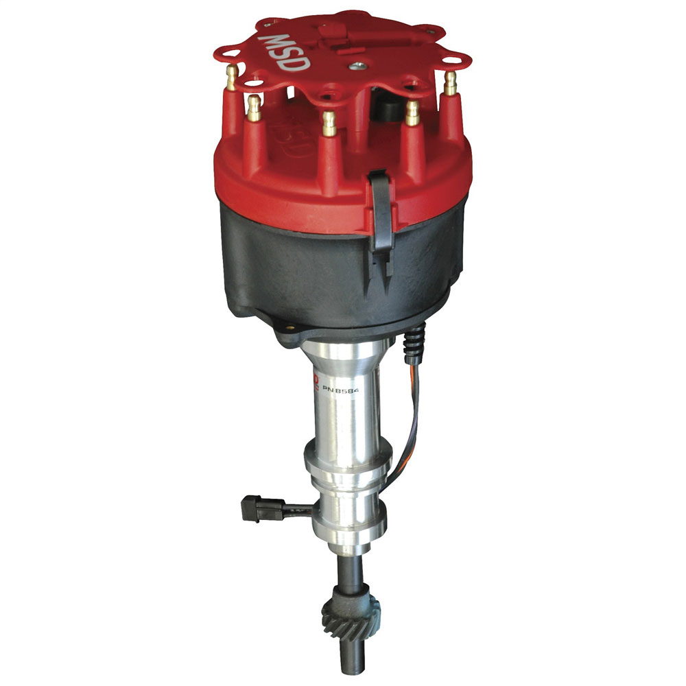 MSD Distributor 8582; Billet Mechanical Magnetic for Ford 221 to 302 