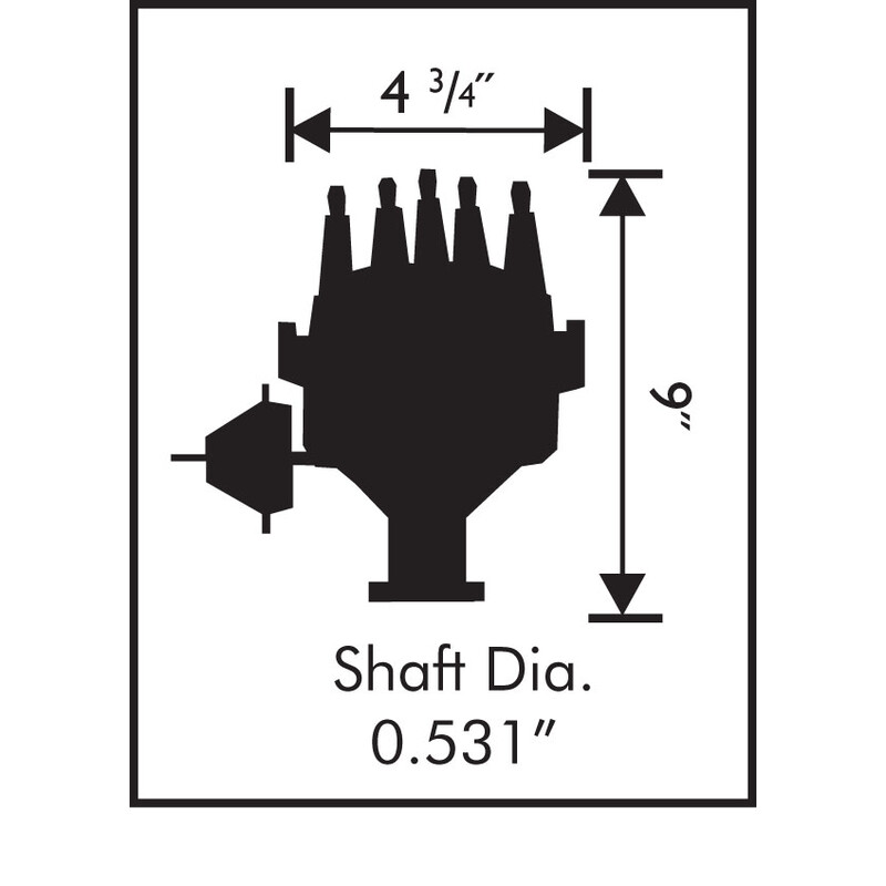 MSD Distributor 8595; Pro Billet Ready to Run Vacuum, Mechanical Magnetic for Ford 332 to 428 FE 