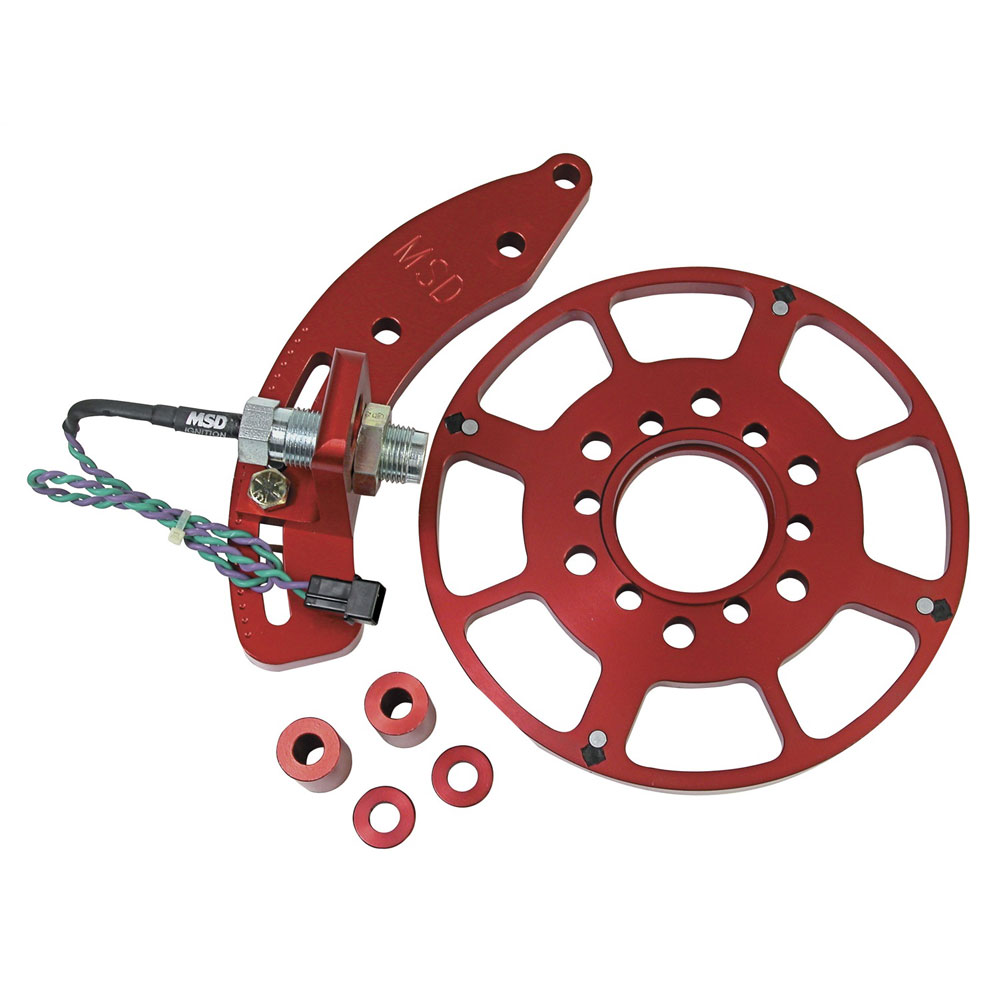 Photo for MSD Ignition Crank Trigger Kit 8636; Flying Magnet 7.250 in. Billet Aluminum for Chrysler 383 to 440