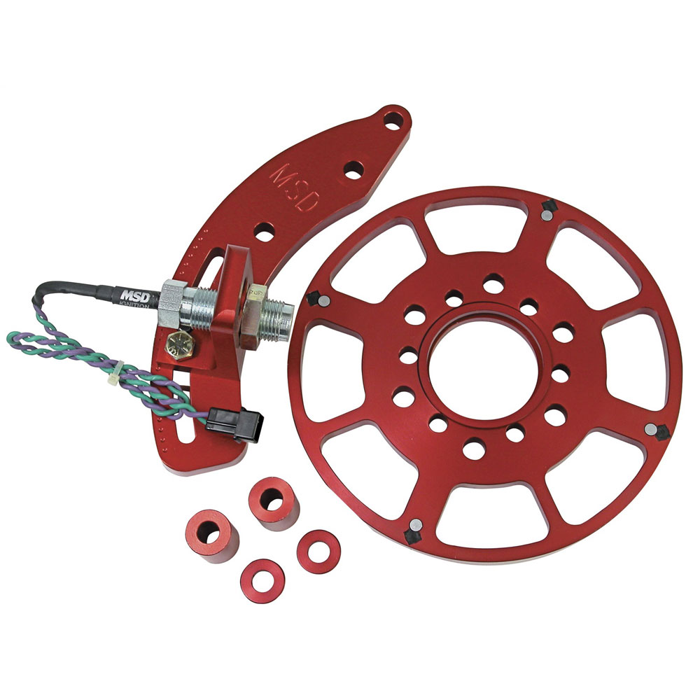 Photo for MSD Ignition Crank Trigger Kit 8650; Flying Magnet 7.000 in. Billet Aluminum for Pontiac 287 to 455 