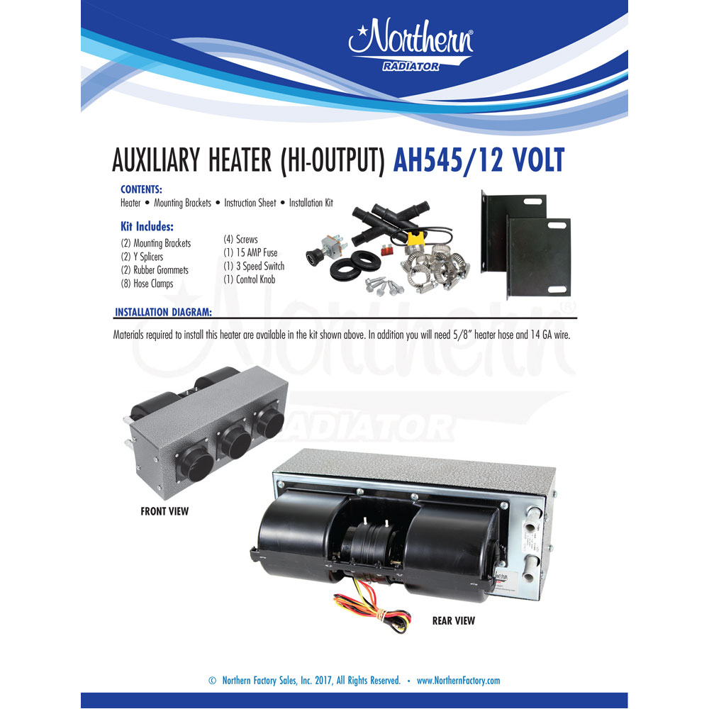 Photo for Northern Radiator HVAC Heater Core Installation Kit AH545-1;
