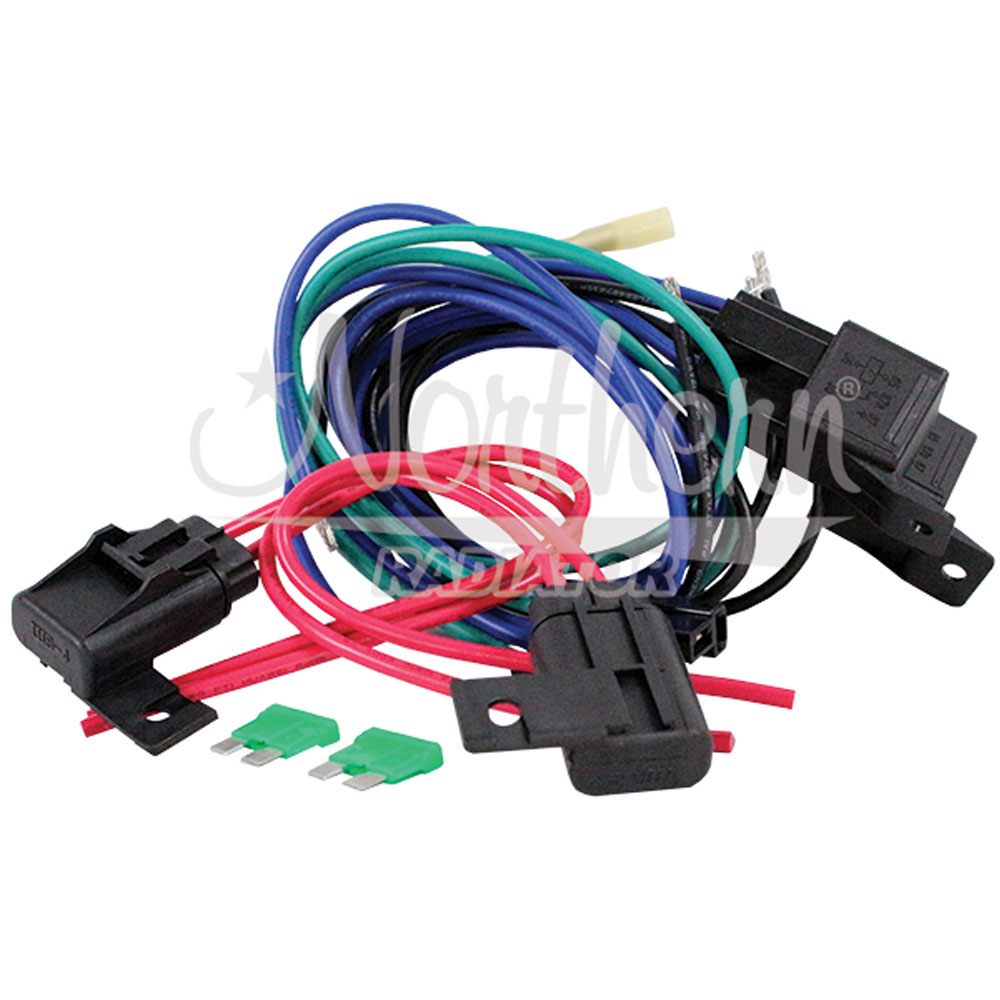 Photo for Northern Radiator Auxiliary Engine Cooling Fan Relay Z41030; Dual Relay Harness Dual