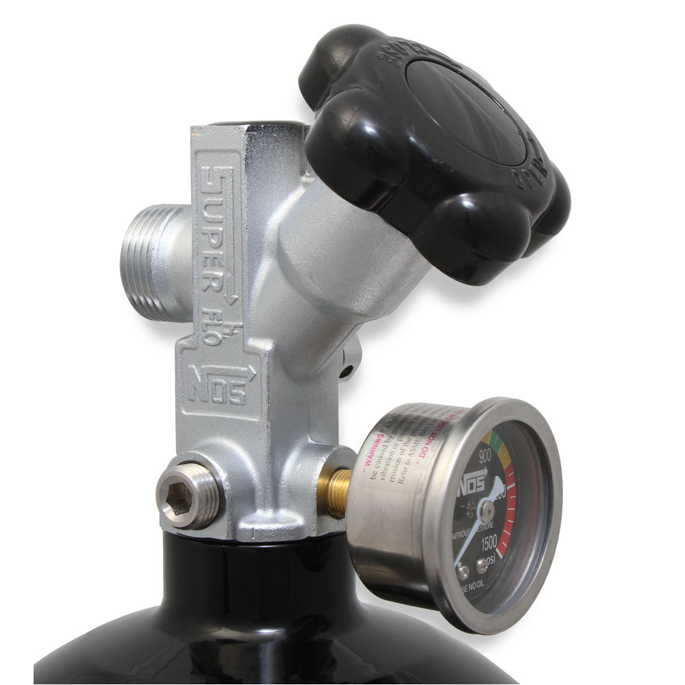 NOS Nitrous Oxide Bottle 14745BNOS; Black 10 lbs. 