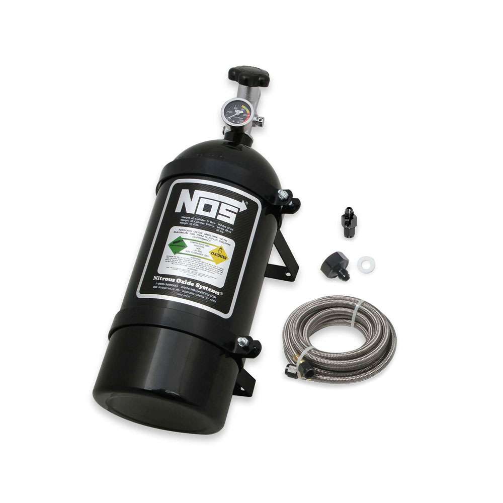 NOS Nitrous Oxide Bottle 14761BNOS; Black 10 lbs. 