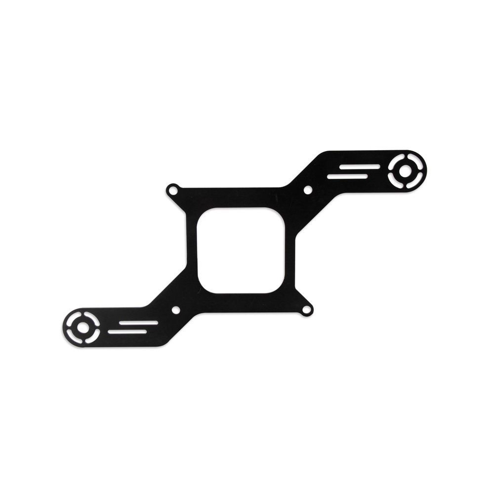 NOS Nitrous Oxide Solenoid Mounting Bracket 16527NOS; Black Anodized Billet Aluminum Straight 2 Solenoid 