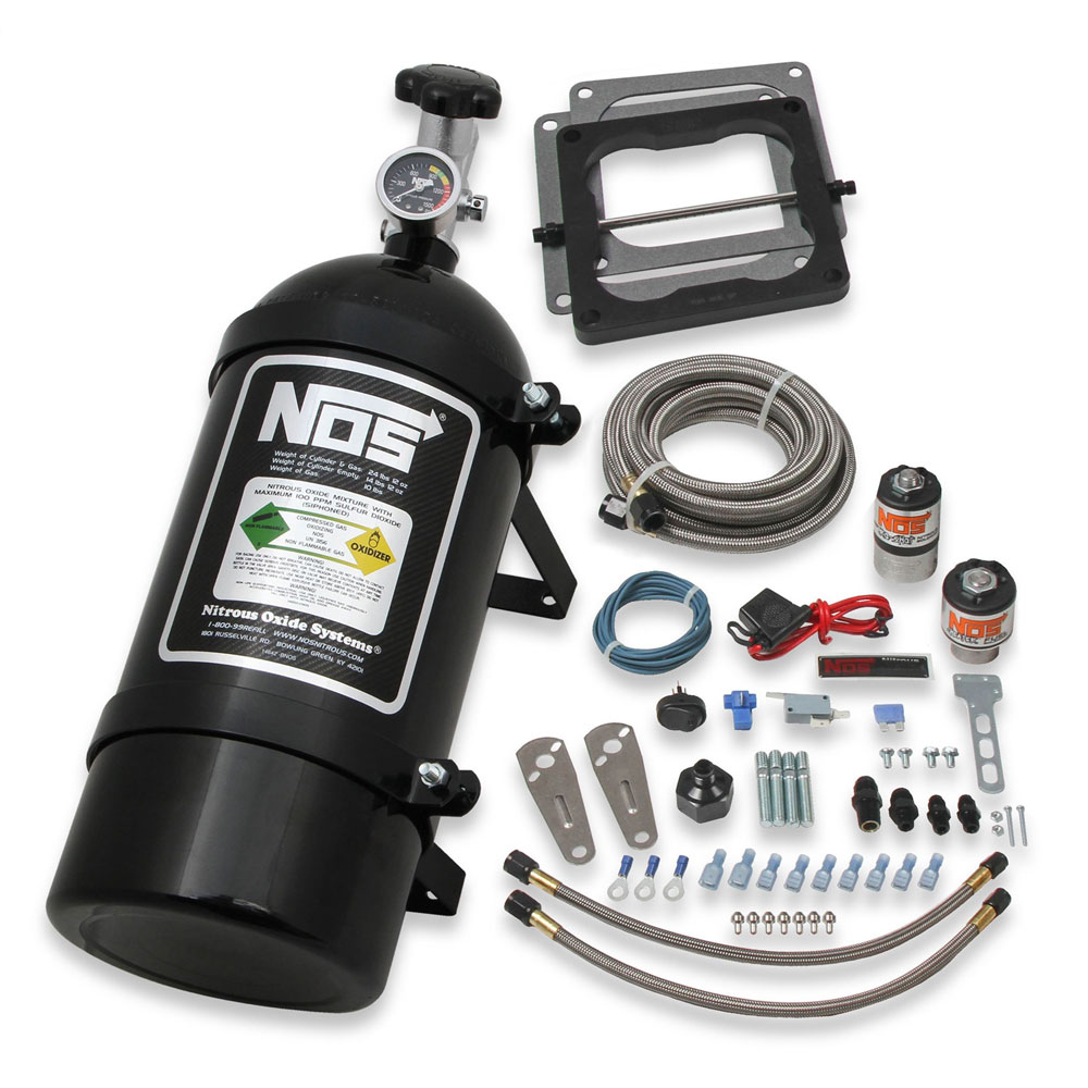 Photo for Nitrous Oxide System (NOS) Nitrous Oxide Injection System Kit 02102BNOS; Big Shot 4500 4 Barrel 300 HP Wet