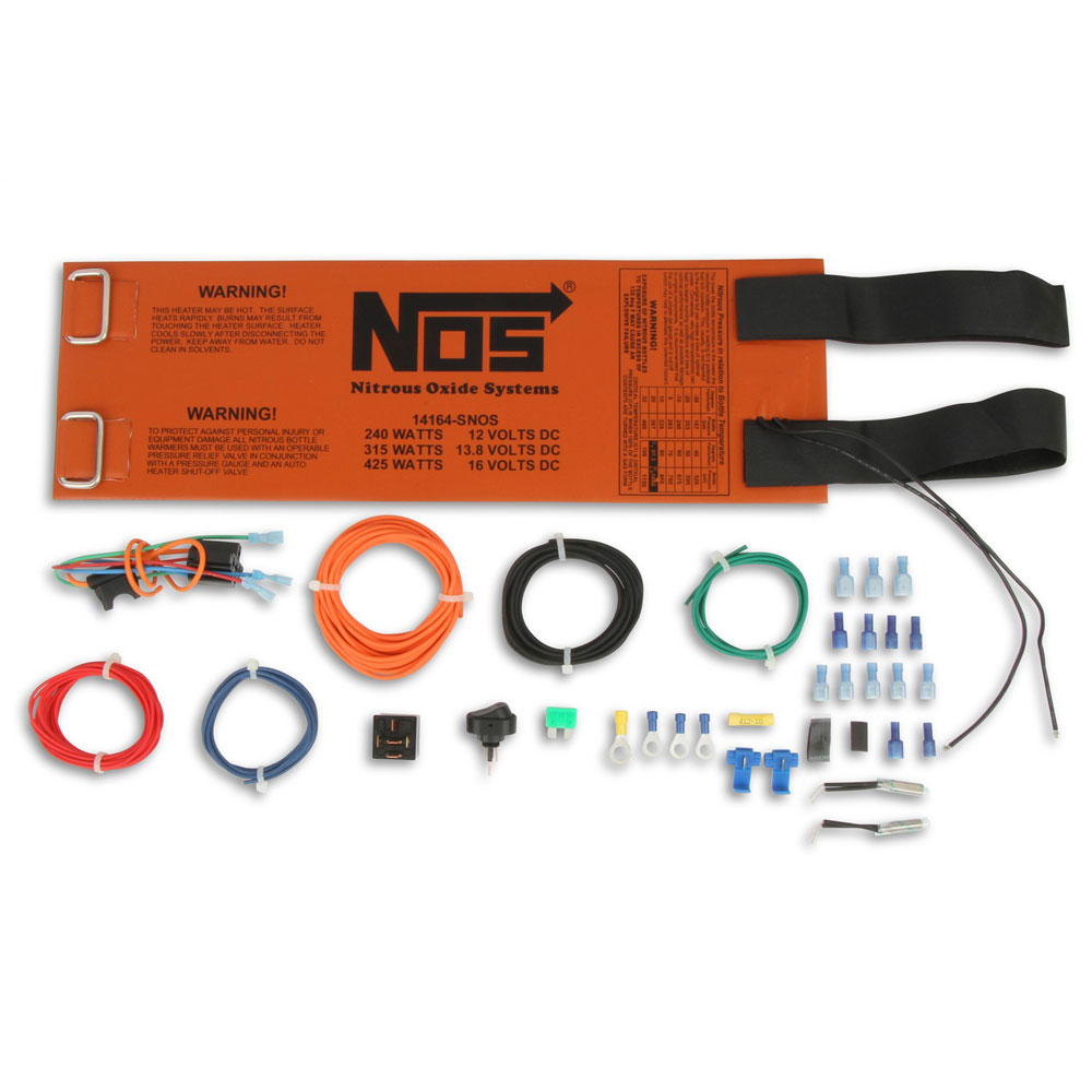 Nitrous Oxide System (NOS) Nitrous Oxide Bottle Heater 14164NOS; Bottle Heater 12 Volt Wrap Around 10.00, 15.00 lb 