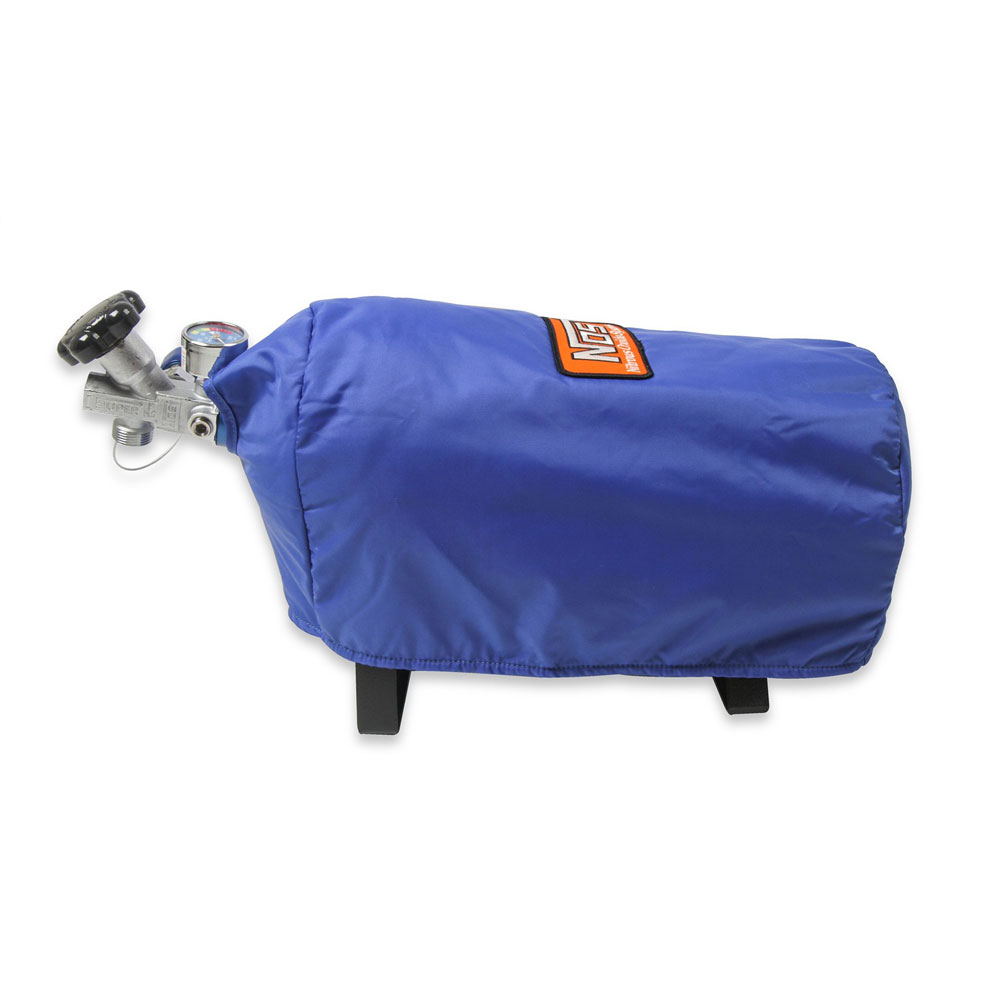 Nitrous Oxide System (NOS) Nitrous Oxide Bottle Blanket 14165NOS; Bottle Blanket Blue with NOS Patch Nylon 7.000 in. 10 lbs. 