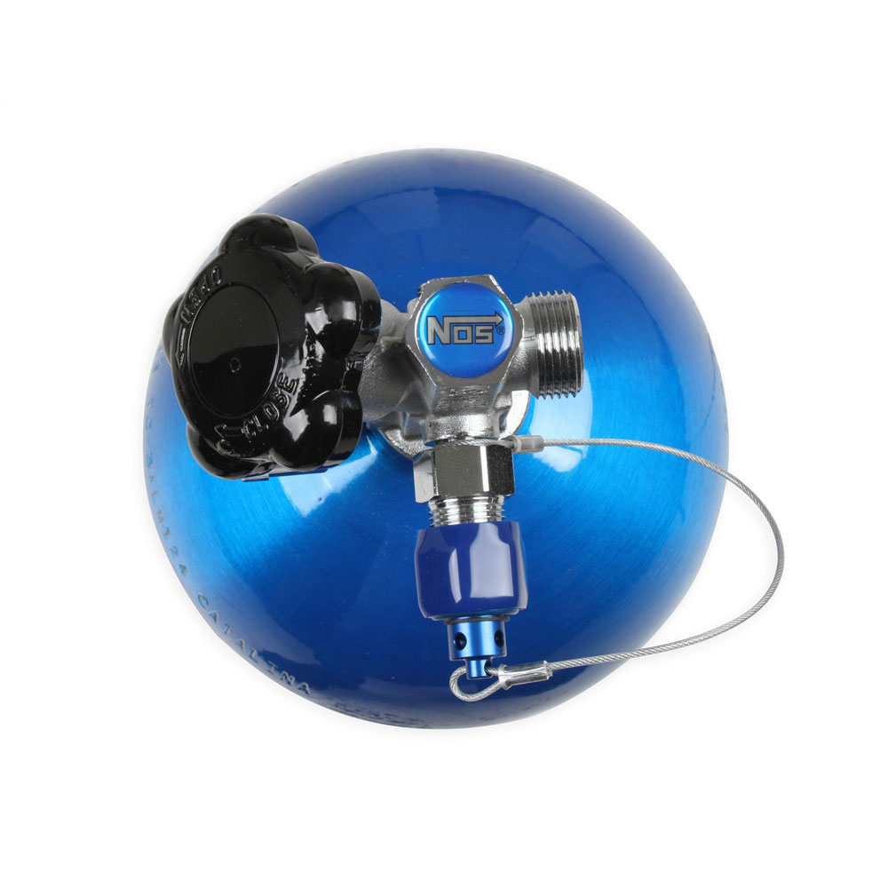 Nitrous Oxide System (NOS) Nitrous Oxide Bottle 14745-TPINOS; Blue 10 lbs. 