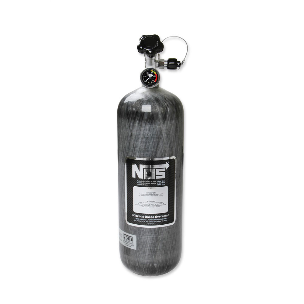 Nitrous Oxide System (NOS) Nitrous Oxide Bottle 14748NOS; Carbon Fiber 12.7 lbs. 