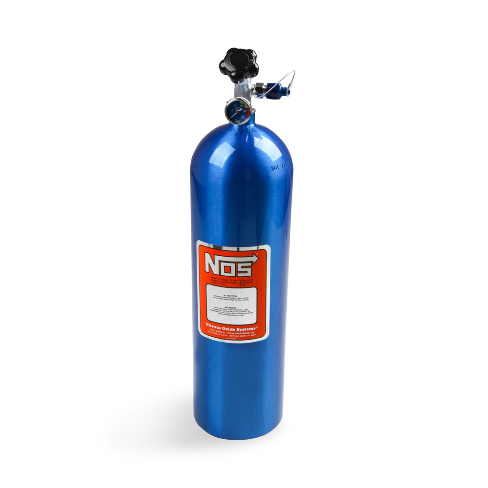Nitrous Oxide System (NOS) Nitrous Oxide Bottle 14750-ZR1NOS; Blue 16 lbs. 