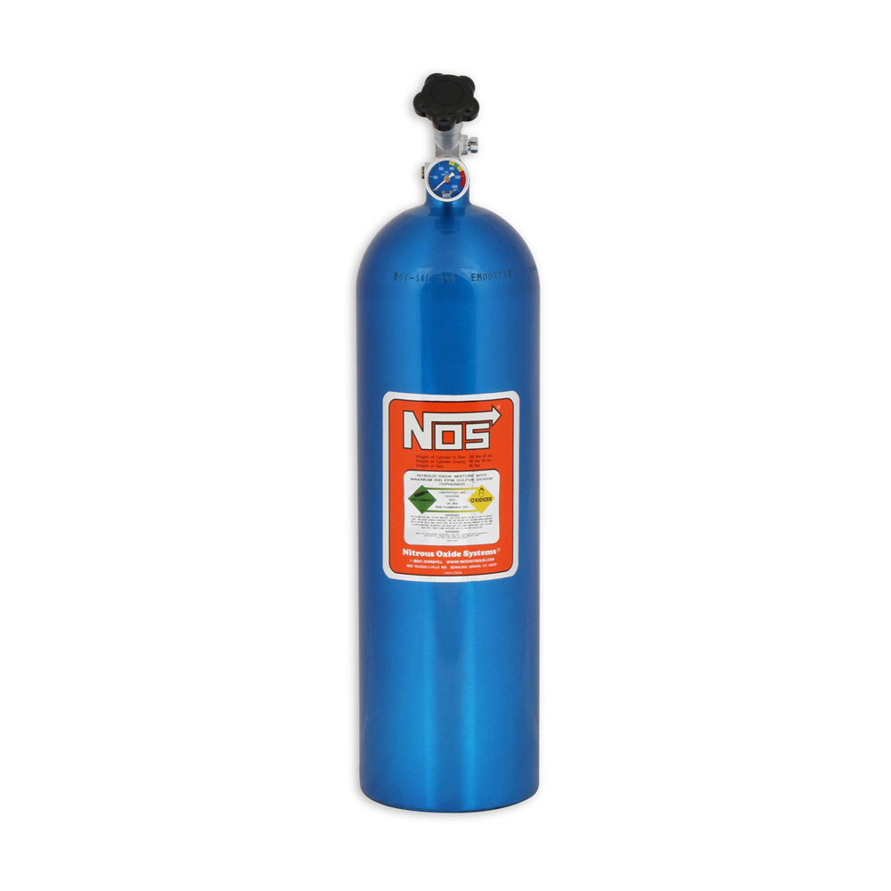 Nitrous Oxide System (NOS) Nitrous Oxide Bottle 14750NOS; Blue 15 lbs. 
