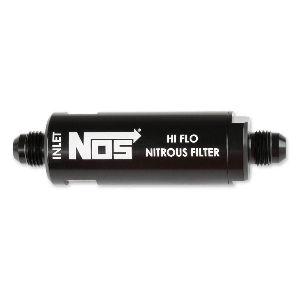 Nitrous Oxide System (NOS) Nitrous Oxide Filter 15556NOS; 140 micron Black Aluminum Stainless Steel Mesh 
