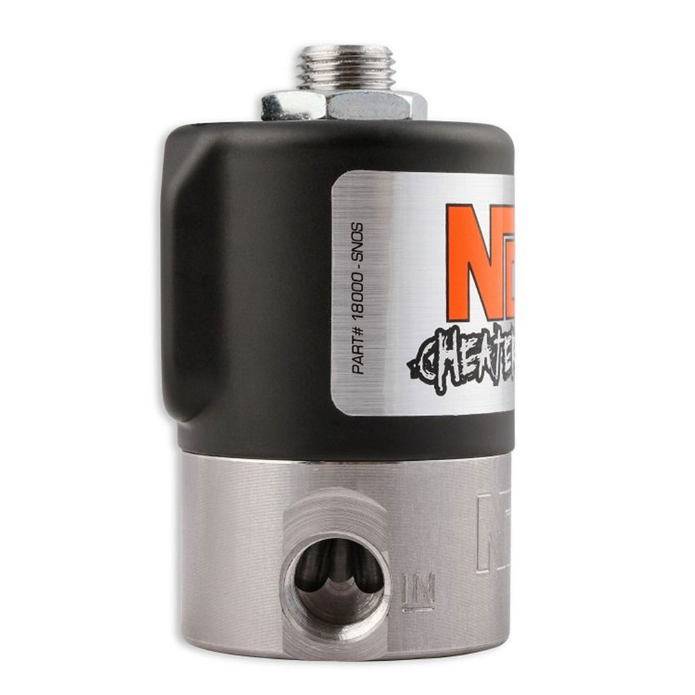 Nitrous Oxide System (NOS) Nitrous Oxide System Solenoid 18000BNOS; Black Anodized 