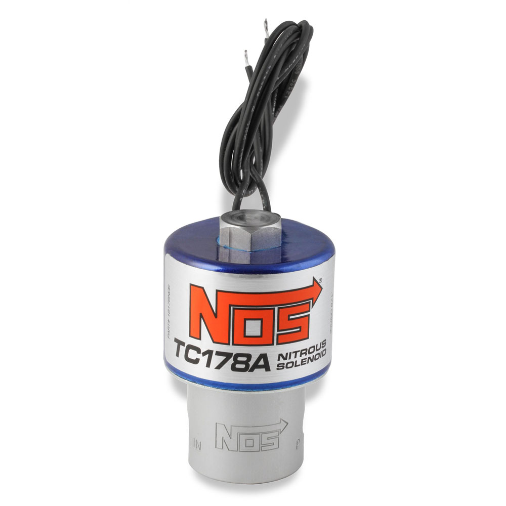 Nitrous Oxide System (NOS) Nitrous Oxide System Solenoid 18178NOS; TC178 Nitrous 900 HP Blue Anodized Aluminum 