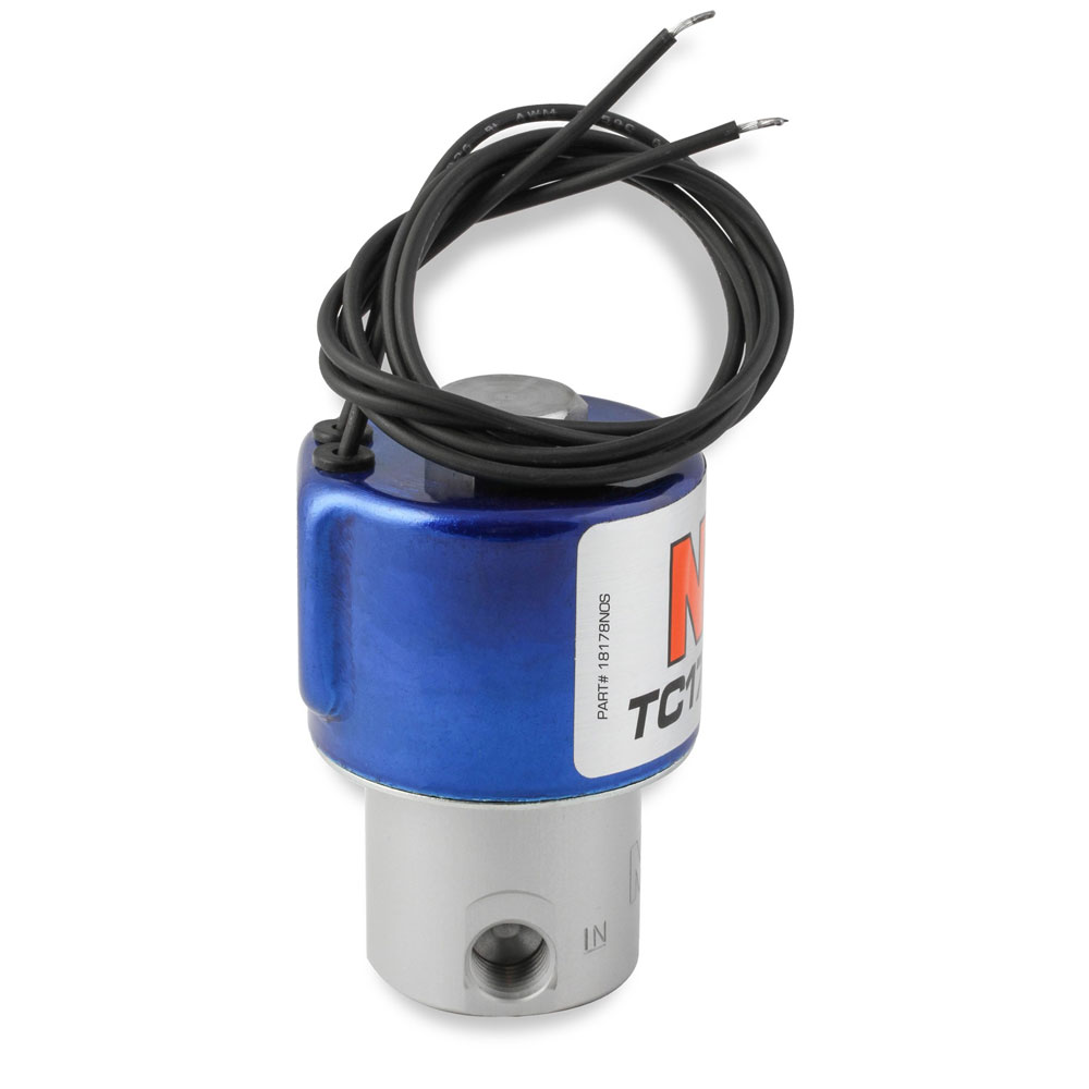 Nitrous Oxide System (NOS) Nitrous Oxide System Solenoid 18178NOS; TC178 Nitrous 900 HP Blue Anodized Aluminum 