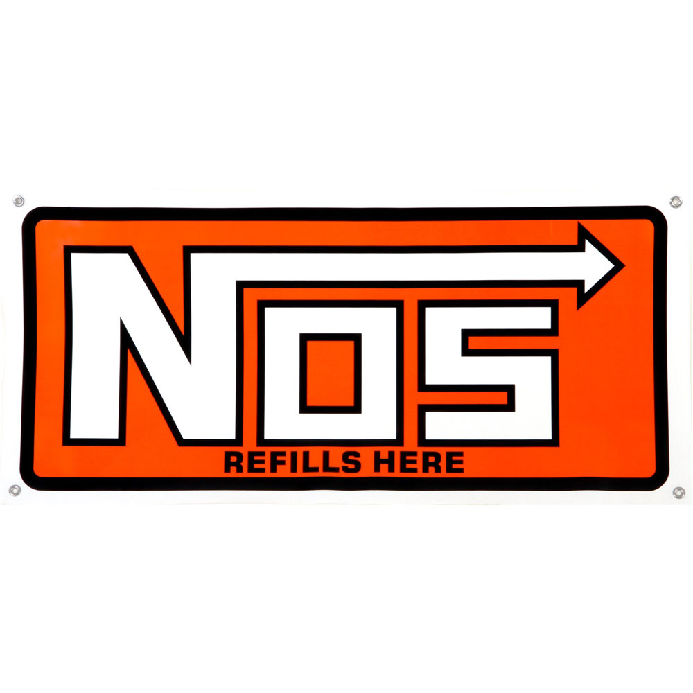Nitrous Oxide System (NOS) Display Banner 19304NOS; 