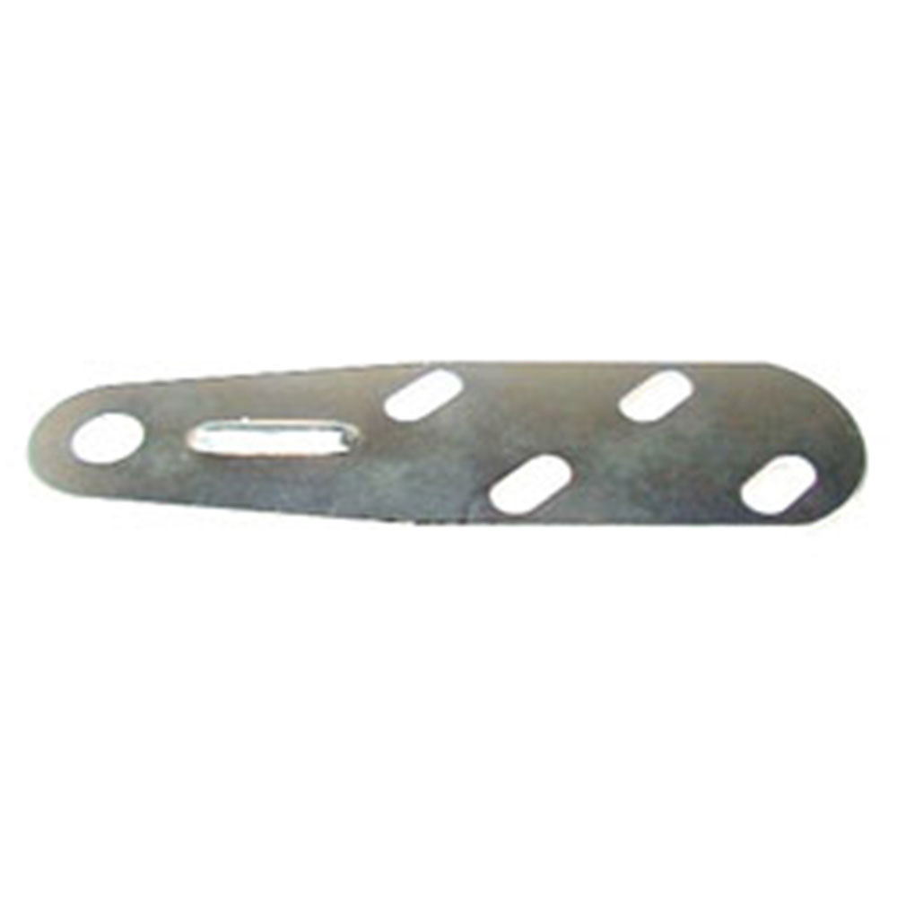 Nitrous Oxide System (NOS) Nitrous Oxide Solenoid Mounting Bracket 16505NOS; Galvanized Stamped Steel Straight 1 Solenoid 