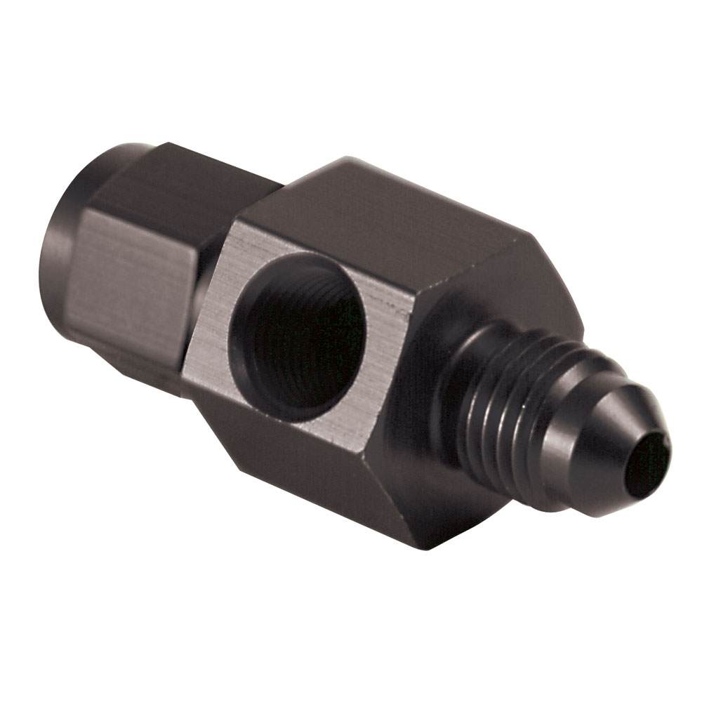 NyTrex AN Fitting 125043; AN to AN Coupler Black -04AN Male Straight -04AN Female 