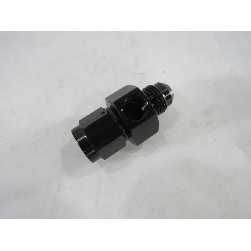 NyTrex AN Fitting 125065; AN to AN Swivel Coupler Black -06AN Female -06AN Male Straight 