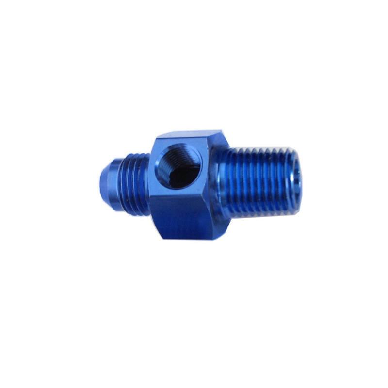 Photo for NyTrex AN Fitting 126082; AN to NPT Adapter Blue -08AN Male Straight 1/4 in. NPT Male