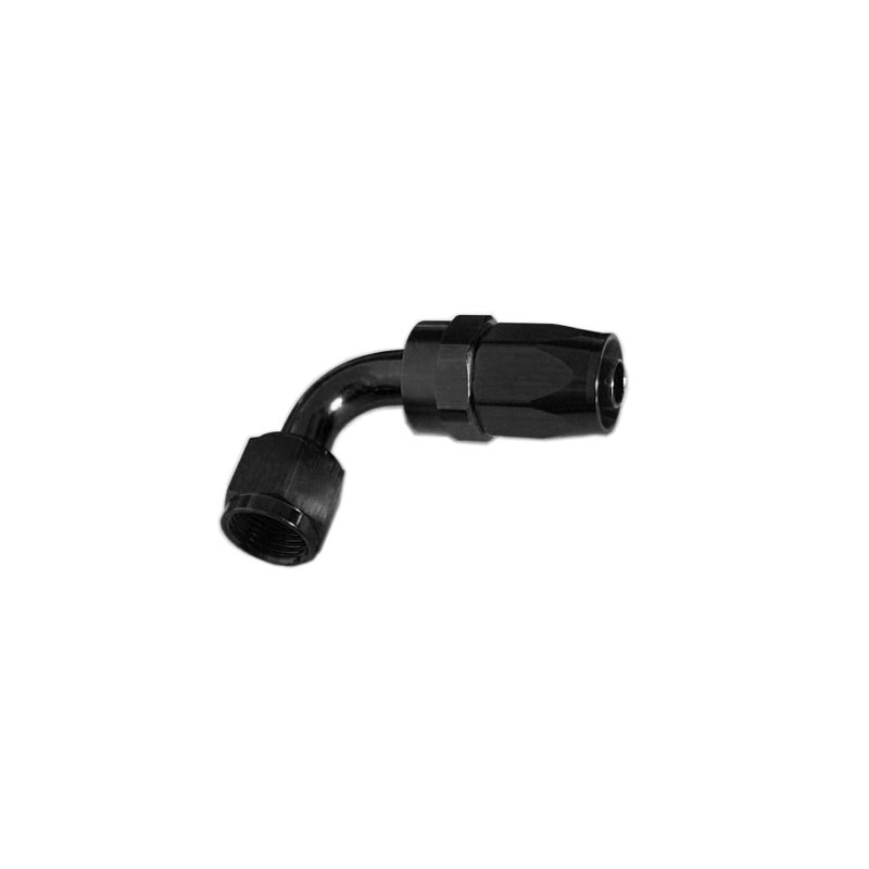 NyTrex Fuel Hose Fitting 170155; Swivel Hose End Black Anodized -10AN 90 deg. -10AN Female 