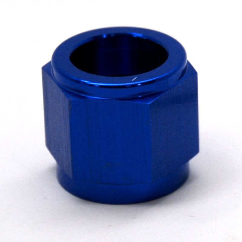 Photo for NyTrex Tube Fitting 170274; Tube Nut Blue Anodized 5/8 in. Tube Straight -10AN Female