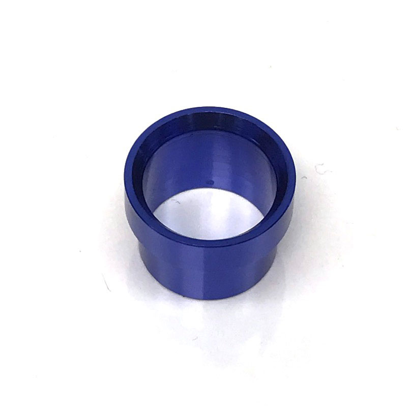 NyTrex Tube Fitting 170276; Tube Sleeve Blue Anodized 3/4 in. Tube Straight -12AN 