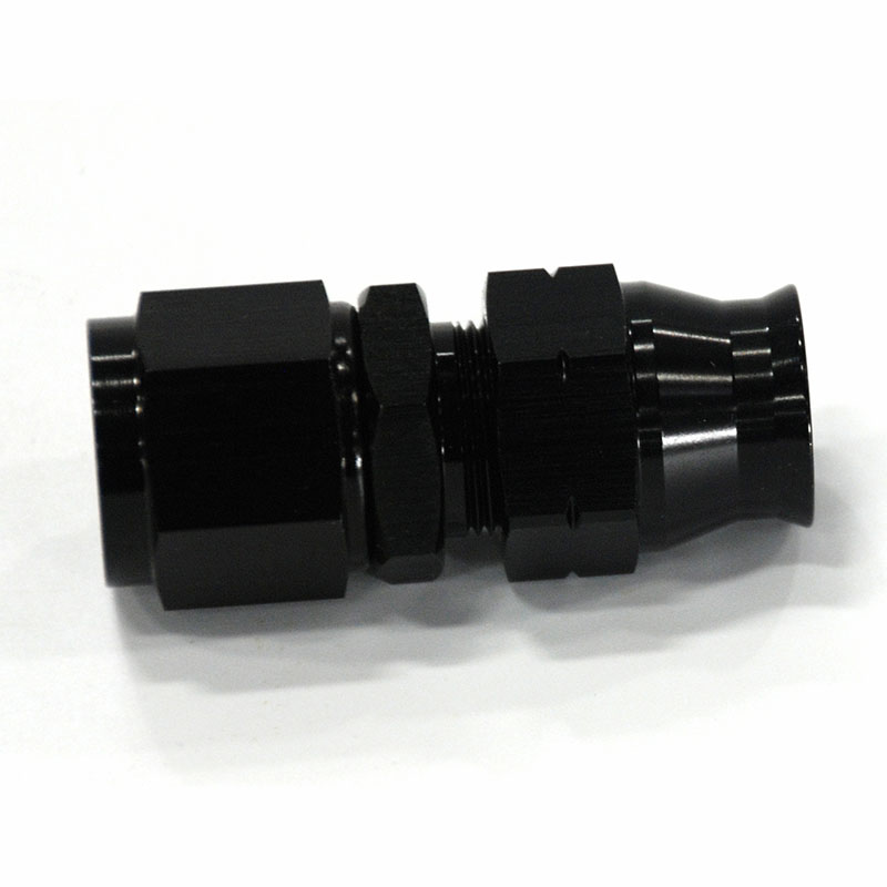 NyTrex Tube Fitting 170285; AN to Hard Line Adapter Black Anodized -08AN Female Straight 1/2 in. Tube 