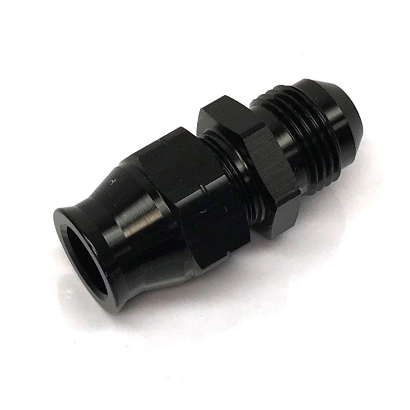 NyTrex Tube Fitting 170287; AN to Hard Line Adapter Black Anodized -08AN Male Straight 1/2 in. Tube 