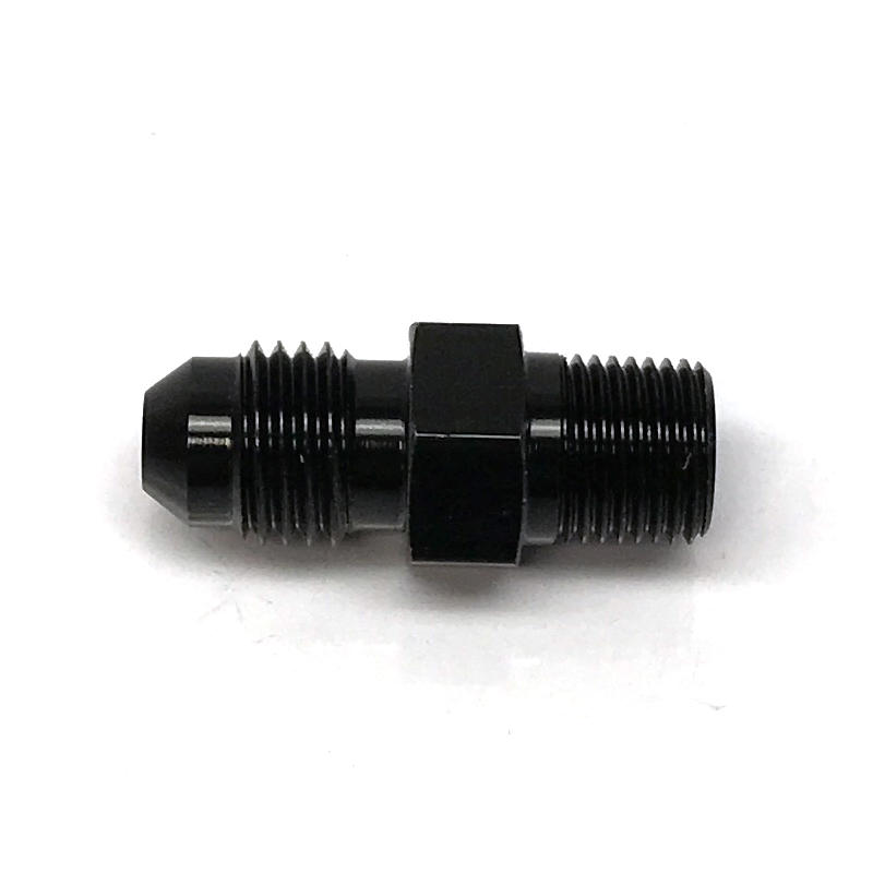 NyTrex AN Fitting 170291; AN to NPT Adapter Black -04AN Male Straight 1/8 in. NPT Male 