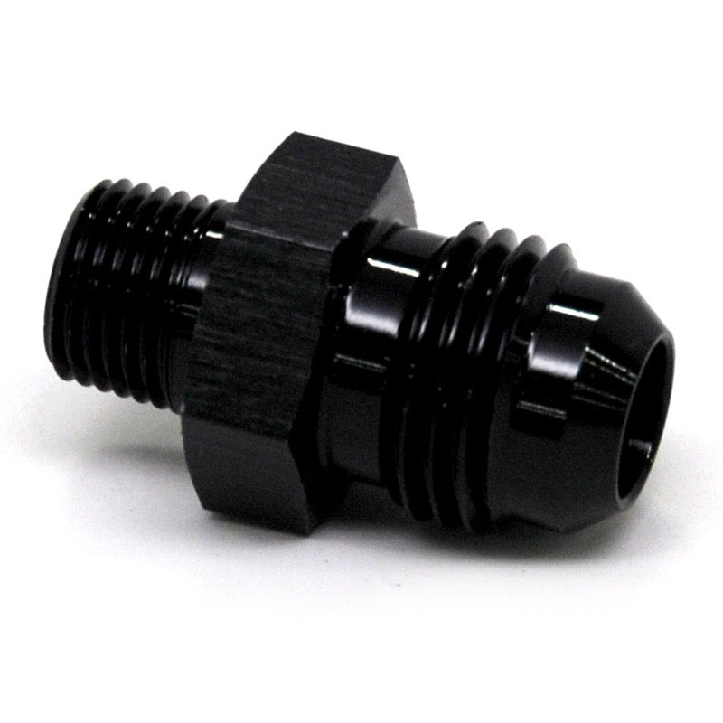 NyTrex AN Fitting 170295; AN to NPT Adapter Black -06AN Male Straight 1/8 in. NPT Male 