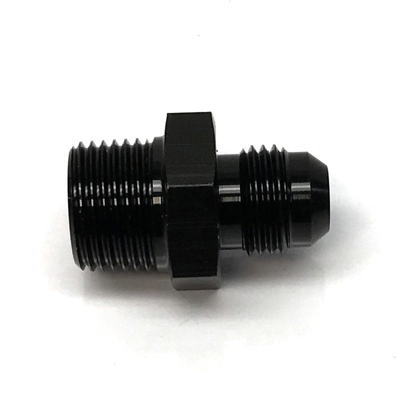 NyTrex AN Fitting 170299; AN to NPT Adapter Black -06AN Male Straight 3/8 in. NPT Male 