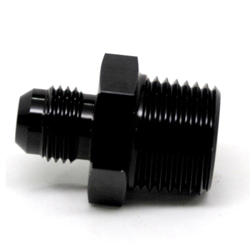 NyTrex AN Fitting 170301; AN to NPT Adapter Black -06AN Male Straight 1/2 in. NPT Male 