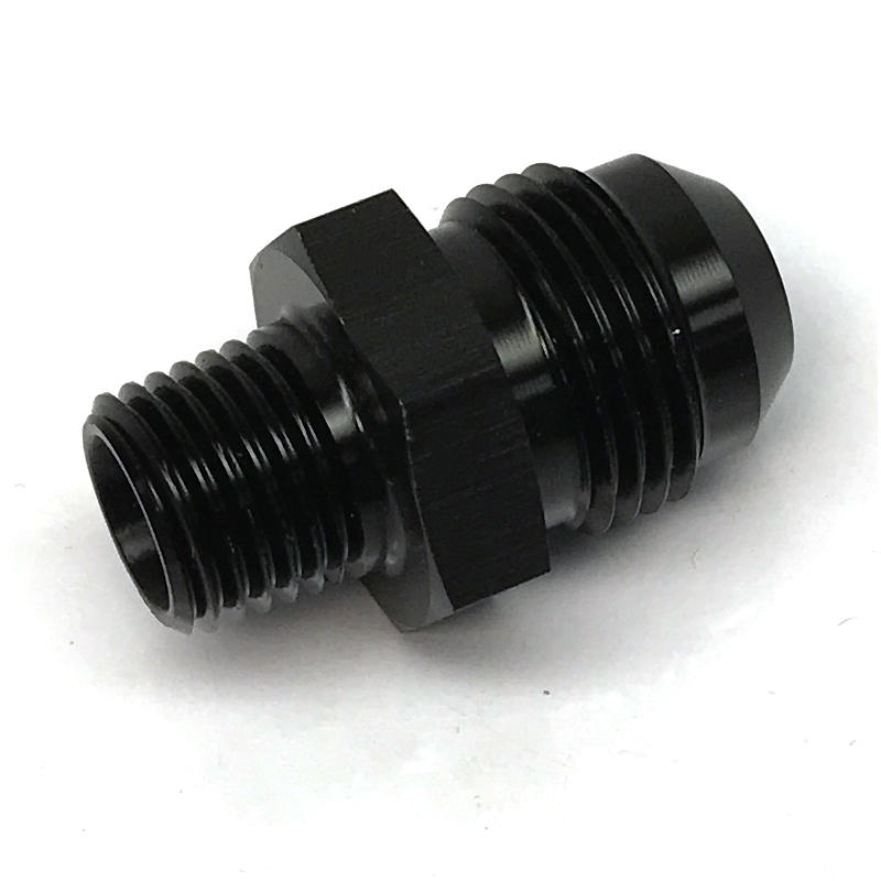 NyTrex AN Fitting 170303; AN to NPT Adapter Black -08AN Male Straight 1/4 in. NPT Male 