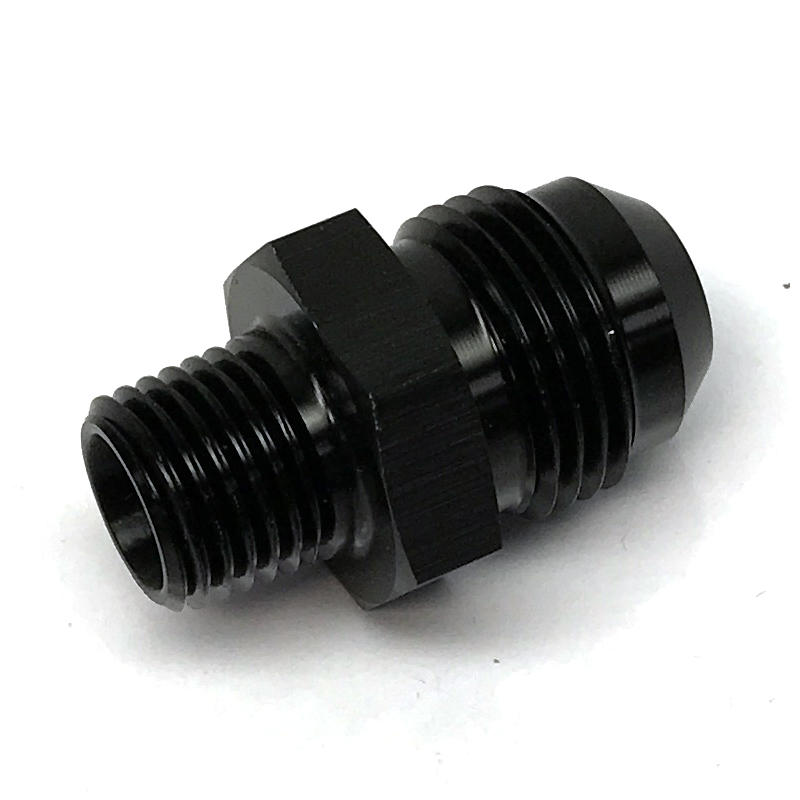 NyTrex AN Fitting 170303; AN to NPT Adapter Black -08AN Male Straight 1/4 in. NPT Male 
