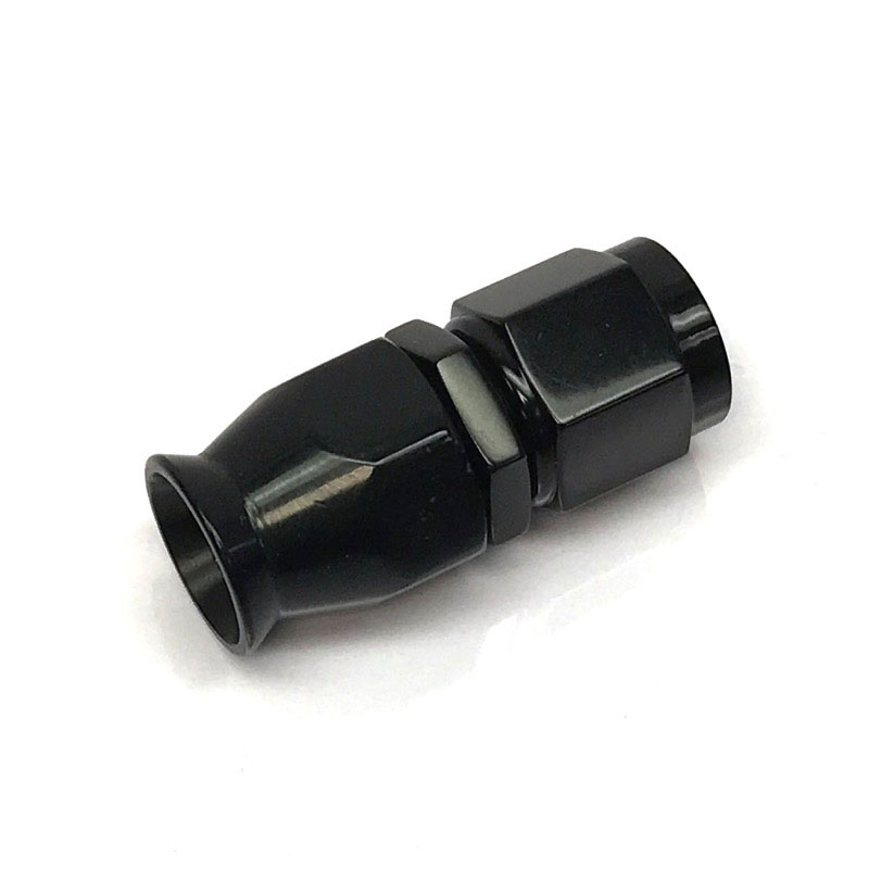 Photo for NyTrex Fuel Hose Fitting 170323; PTFE Hose End Hose End Black Anodized -06AN Straight
