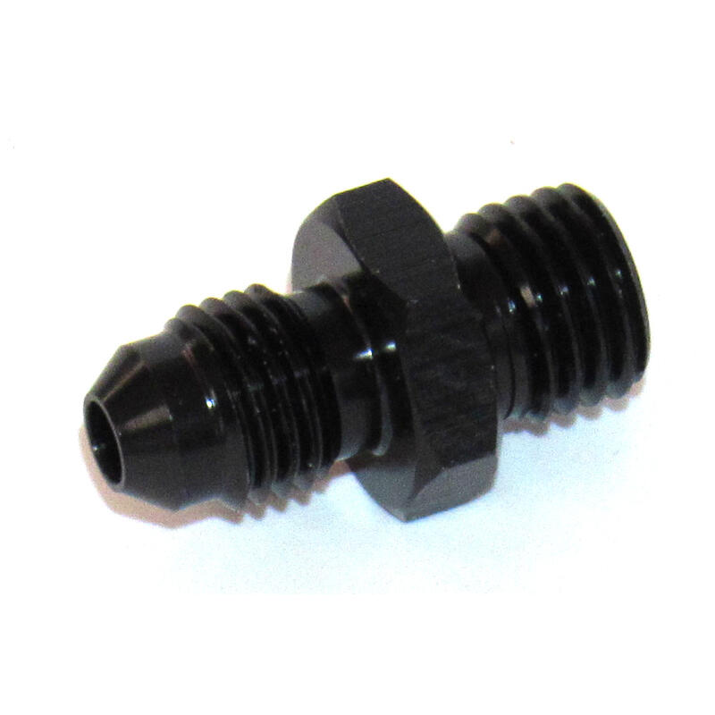 NyTrex AN Fitting 170397; AN to Metric Adapter AN to Metric Adapter Black -04AN Male Straight 12mm x 1.50 Male 