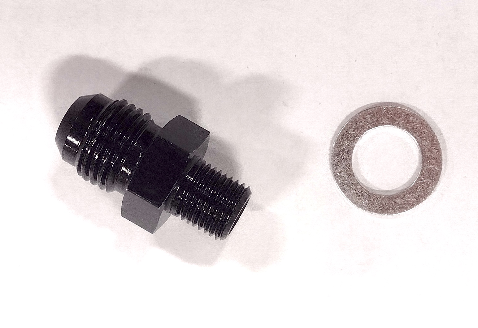 NyTrex AN Fitting 170401; AN to Metric AN to Metric Adapter Black -06AN Male Straight 10.000 mm x 1.0 Male 