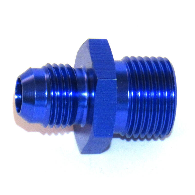 NyTrex AN Fitting 170410; AN to Metric Adapter AN to Metric Adapter Blue -06AN Male Straight 18mm x 1.50 Male 
