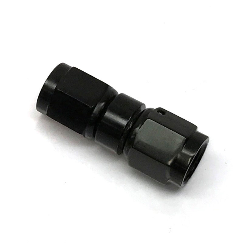 NyTrex AN Fitting 173097; AN to AN Coupler Black -04AN Female Straight -04AN Female 